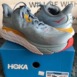 Hoka Blue and Yellow Athletic Shoes with Maximalist Cushioning **BRAND NEW**